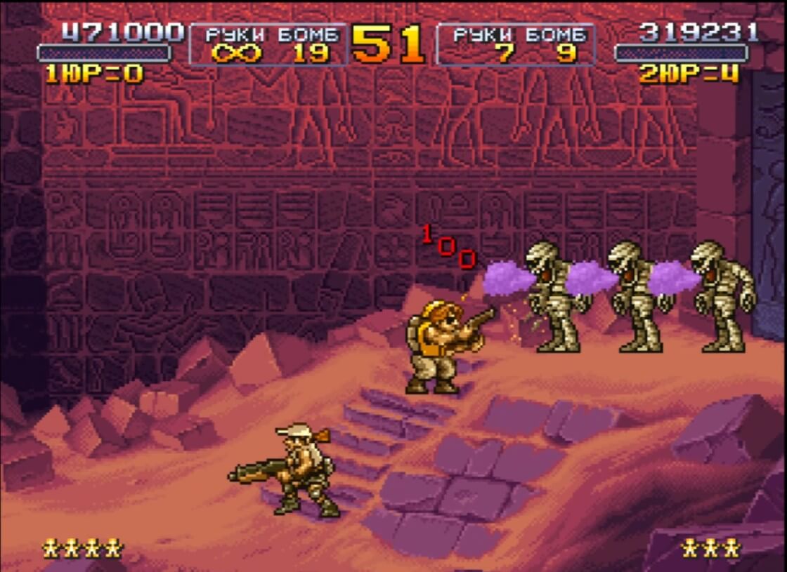 Metal Slug X - геймплей игры на PlayStation